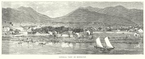 General View of Honolulu by English School