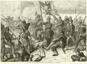 General Von Budretzky Leading the Attack on Le Bourget, October 1870 by English School