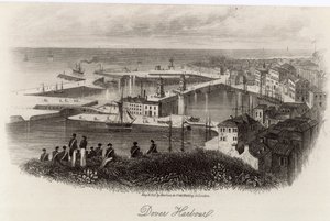 General View of Dover Harbour by English School