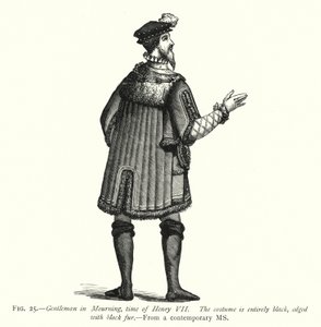 Gentleman in Mourning, time of Henry VII by English School