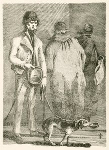 George Dyball, a Blind Beggar of Considerable Notoriety, and His Dog Nelson by English School