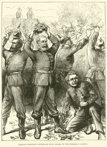 Germans Crowning Themselves with Laurel in the Tuileries Gardens, March 1871 by English School