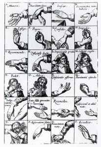 Gestures for miming from John Bulwer