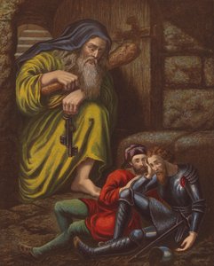 Giant Despair Visits Christian and Hopeful in the Dungeon by English School