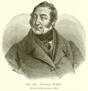 Gioachino Rossini by English School