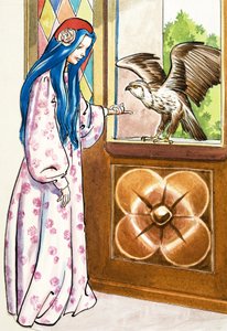 Girl with Falcon