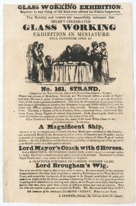 Glass working exhibition, 161 Strand, July 1834 by English School