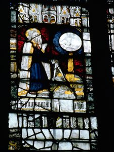God the Creator with Compasses and the Celestial Sphere of the Universe by English School