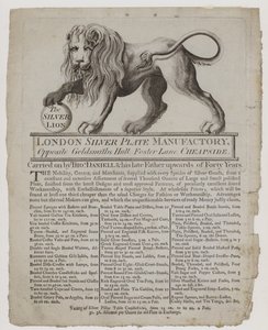 Goldsmiths and Silversmiths, Thomas Daniell by English School
