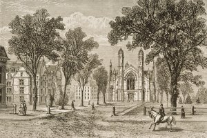 Gore Hall, Harvard University, from 