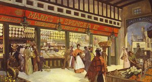 Grainger Market Hall Bazaar Newcastle, Still Exists in Its Original Form, 1895 by English School
