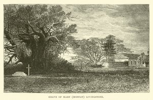 Grave of Mary (Moffat) Livingstone by English School