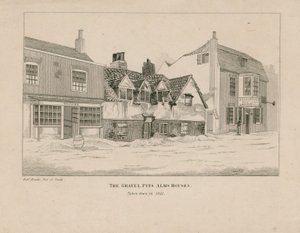 Gravel Pit Alms Houses, Notting Hill Gate, London by English School