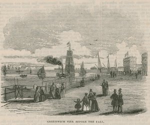 Greenwich Pier Before the Fall by English School