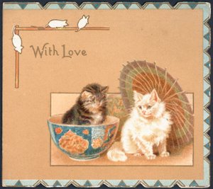 Greeting Card with Two Cats