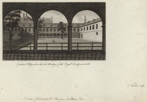 Gresham College, Where the First Meetings of the Royal Society Were Held by English School