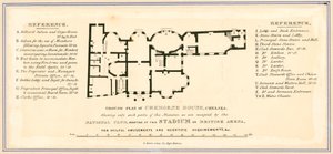 Ground Plan of Cremorne House, London by English School
