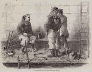 Group of Divers at Westminster Bridge by English School
