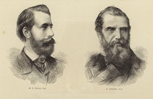 H. T. Wells and R. Ansdell by English School