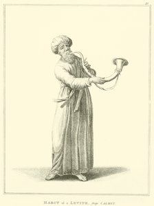Habit of a Levite, from Calmet by English School