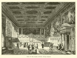 Hall of the Grand Council, Ducal Palace by English School