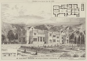 Halsway, Somersetshire, Design for Additions and Restoration by English School