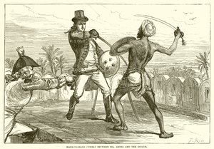 Hand to Hand Combat Between Mr. Shore and the Goojur by English School