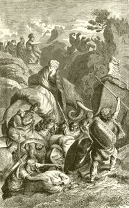 Hannibal Crossing the Alps into Italy by English School