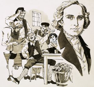 Hans Christian Andersen Entertains His Fellow Apprentices by Singing