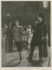 Hare and Hounds in the Streets of London by English School