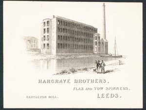 Hargrave Brothers, flax and tow spinners by English School