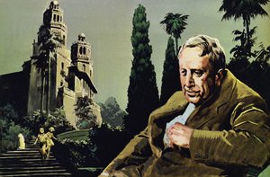 Hearst built a massive, extravagant house at San Simeon by English School