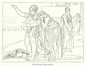 Hector and Andromache by English School