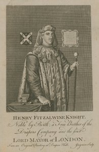 Henry Fitzalwine, the first Lord Mayor of London by English School