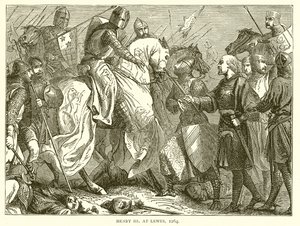 Henry III at Lewes, 1264 by English School