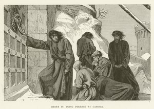 Henry IV Doing Penance at Canossa by English School