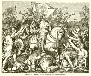 Henry I After the Battle of Merseburg by English School
