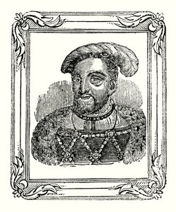 Henry VIII was Born in 1490, Crowned in 1509, Died in 1547 by English School