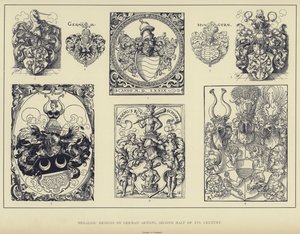 Heraldic Designs by German Artists, Second Half of 16th Century