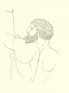 Hercules, Full of Dignity, Strength and Valour, Calmly Destroying the Stymphalades by English School