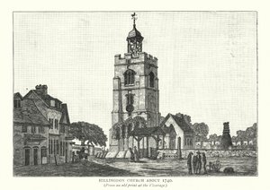 Hillingdon Church about 1740