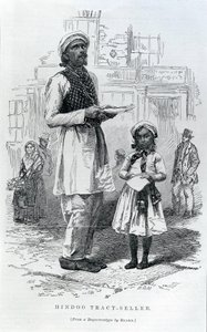 Hindoo Tract-Seller by English School
