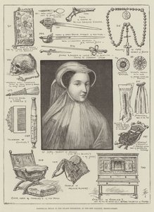 Historical Relics in the Stuart Exhibition, at the New Gallery, Regent-Street by English School