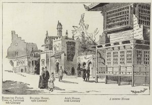 History of Human Dwellings at the Paris Exhibition by English School