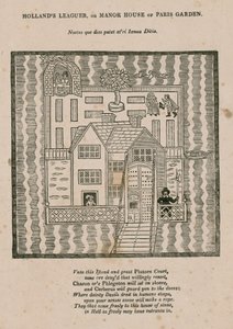 Hollands Leaguer or Manor House of Paris Garden, London by English School