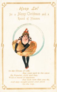 Hoop La, Christmas Card by English School