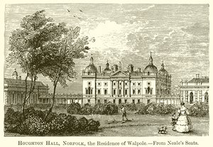 Houghton Hall, Norfolk, the Residence of Walpole by English School