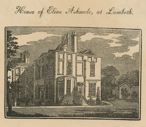 House of Elias Ashmole at Lambeth by English School