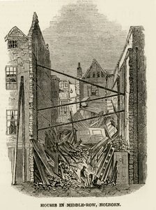 Houses in Middle-Row Holborn by English School