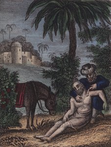 How kind the good Samaritan... by English School